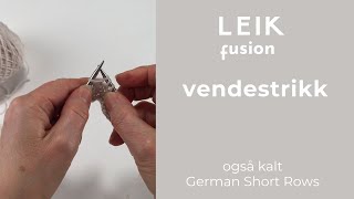 Stejl Taknemmelig sælge Hvordan strikke vendestrikk eller German Short Rows - YouTube