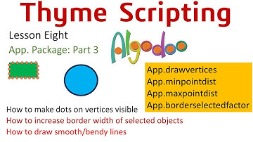 Algodoo | Scripting in Thyme | App Package Part 3 | Lesson 8