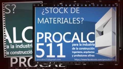 PROCALC 511 para la construcción