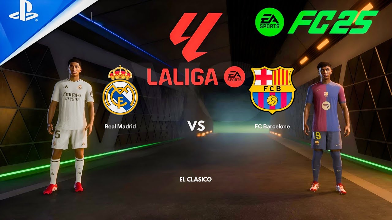 fc 25 - real madrid vs barcelona | la liga full match | PS4™ - YouTube