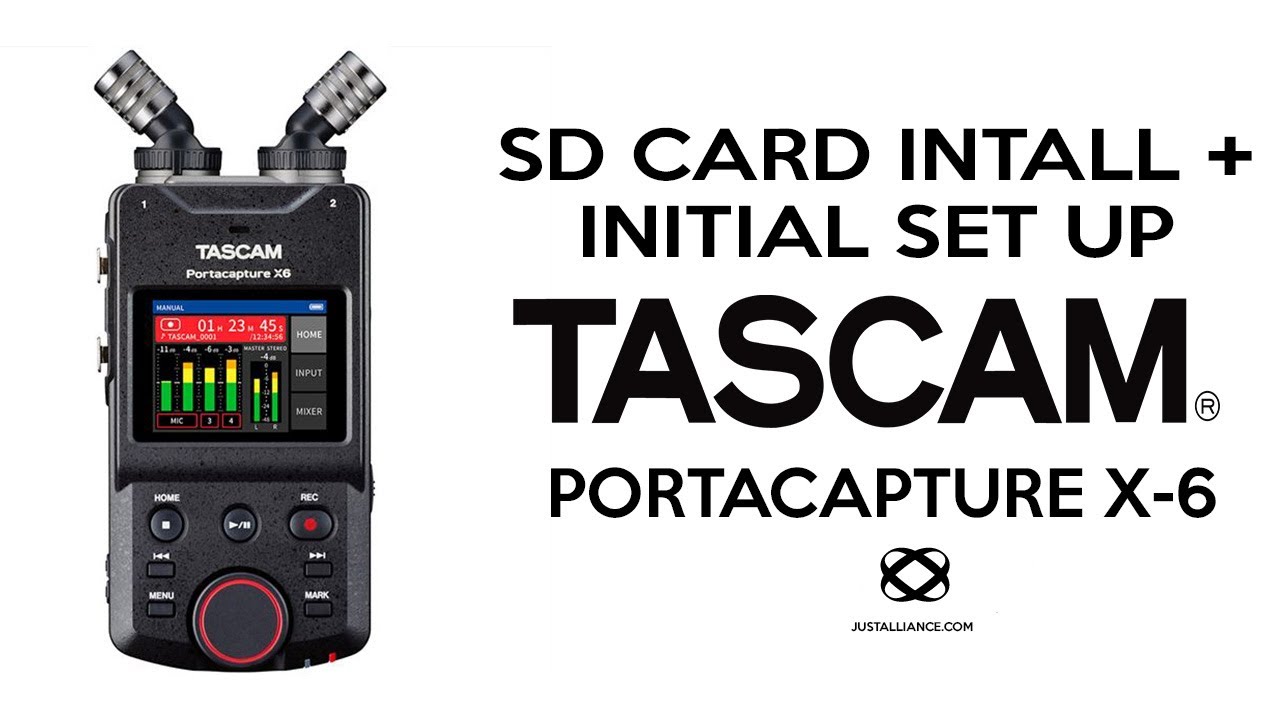 Tascam Portacapture X6 Tutorial: Unboxing, Set Up, SD Card Install