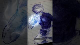Drawing Gojo Powerful Punch To Fight Sukunaglow Art