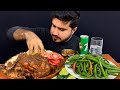 ASMR EATING*CHICKEN CURRY*WHOLE CHICKEN CURRY+GREEN CHILLI+EXTRA GRAVY || MUKBANG SHOW
