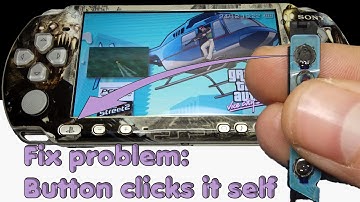 PSP button not working clicks it self How to fix and repair Keypad PS start select home volume