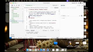 Personal expenses calculator application with coding agent screenshot 3