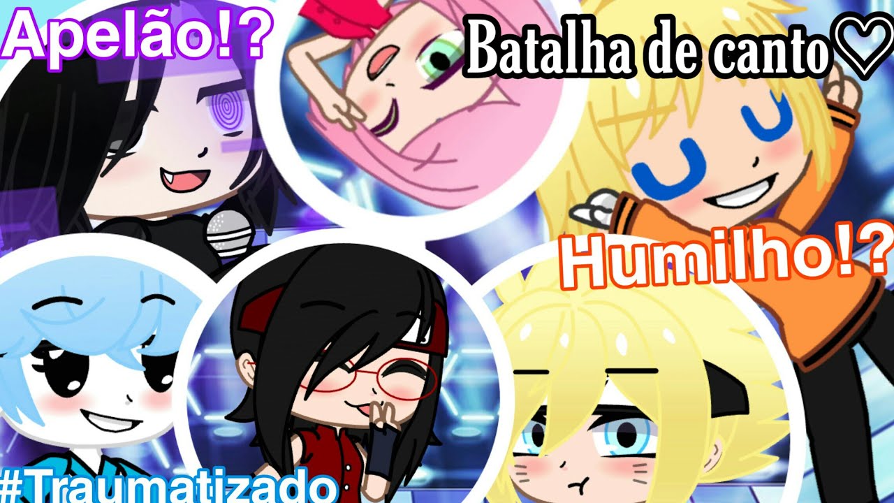 Batalha de Canto ! (Naruto Gacha) Time 7 Vs Time 7!!