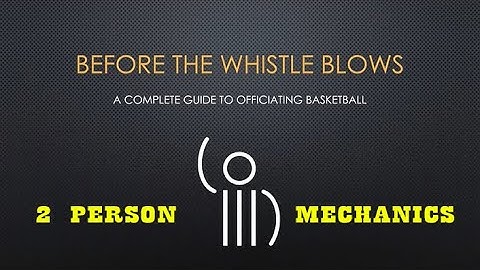 Formal presentation of officiating with Two Person Mechanics in NFHS Basketball.