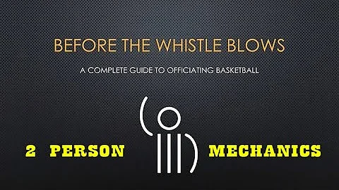 Formal presentation of officiating with Two Person Mechanics in NFHS Basketball.