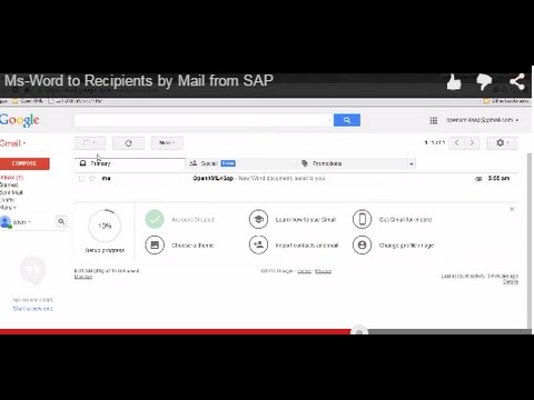 Distribution of MS Office documents by email within Sap