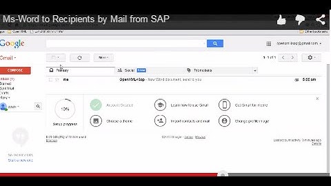 Distribution of MS Office Documents by Email in SAP