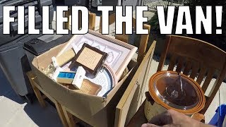 GARBAGE PICKING LIVE - Full Vanload - HAD TO GO BACK FOR MORE!!!