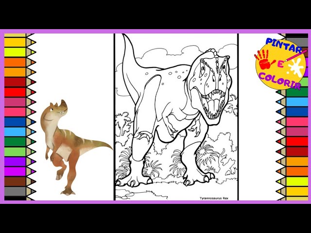 Desenhos para colorir de desenho do tiranossauro rex para colorir
