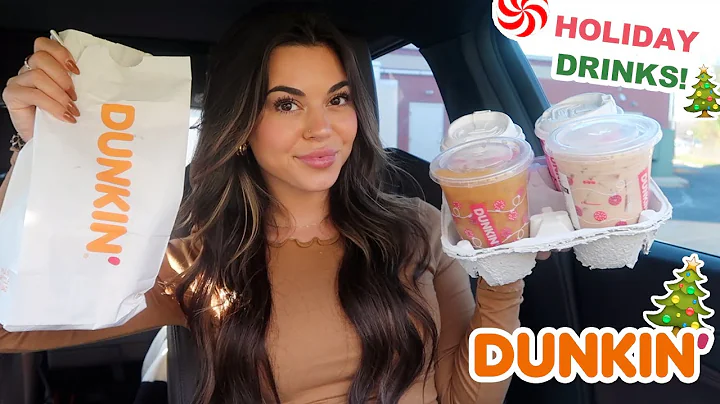 Dunkin's NEW Holiday Drinks & Foods! *found a new favorite*