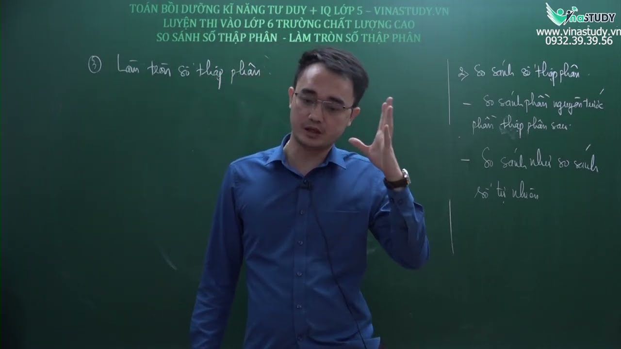 Toán lớp 5  - Làm tròn số thập phân -  Thầy Nguyễn Thành Long