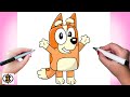 How To Draw Bingo Bluey Drawing Tutorial 