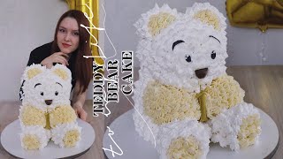 3D ТОРТ МИШКА | Торт в виде плюшевого мишки | Teddy bear cake | #Juli_FoodSweets