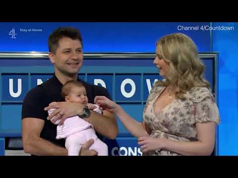 Rachel Riley introduces baby Maven to Countdown audience | Rachel Riley and her husband Pasha