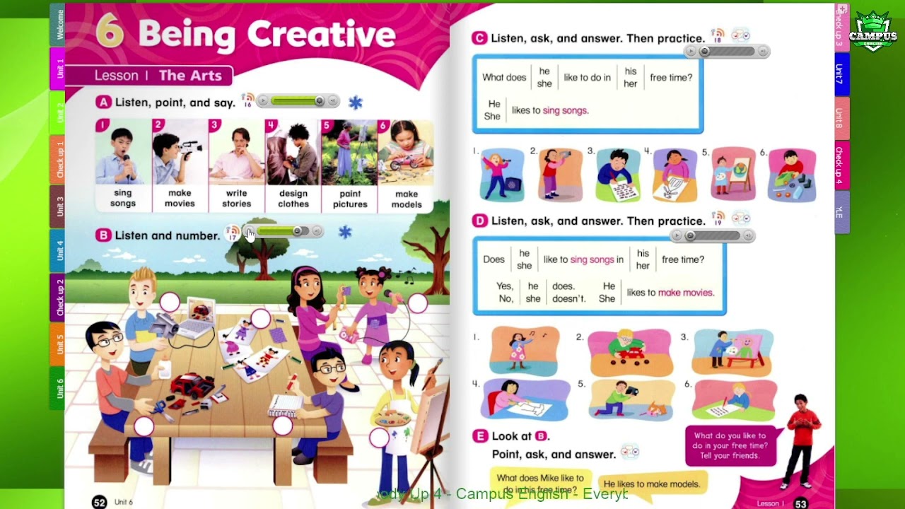 Everybody Up 4 - Unit 6 - Being Creative - Lesson 1 - The Arts