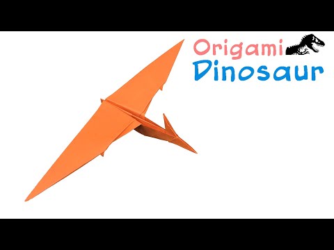 ORIGAMI FLYING DINOSAUR Step by Step || King of the Skies || Pterodactyl