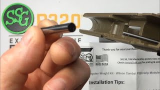 Armory Craft tungsten grip weight kit for the Wilson Combat P320 grip module