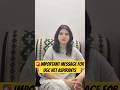 🚨Important Message for UGC NET ASPIRANTS | Shahna Mam #shorts #shortvideo #ugcnet #ugcnetexam
