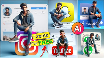 How to create 3D AI Social media boy Images with Bing | Ai Avatar | bing image creator tutorial | ai