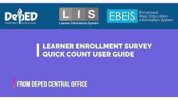 Learner Enrollment Survey (LES ) Quick Count User Guide