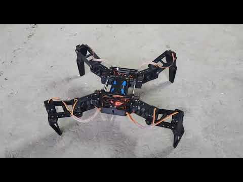 Робот-паук "Quadropod MK 1" на ардуино и чистом энтузиазме. - YouTube
