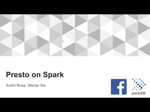 Presto on Spark – Facebook – Virtual Meetup