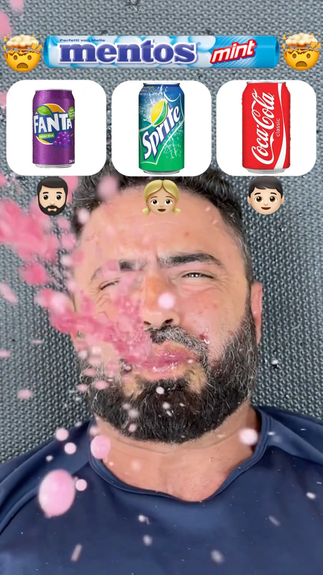 Quem consegue segurar refrigerante e mentos na boca?!? #shorts #challenge