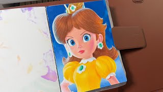How to draw Princess Daisy from Super Mario Galaxy Movie #sketchbook #art