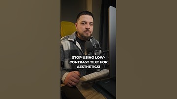 Stop using low-contrast text for aesthetics!