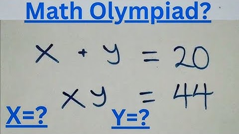 Only 10% Students Solve this Math Olympiad Algebra Problem 