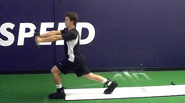 Slide Board Linear Squat