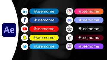 After Effects Tutorial - Clean Social Media Lower Thirds - Free Template