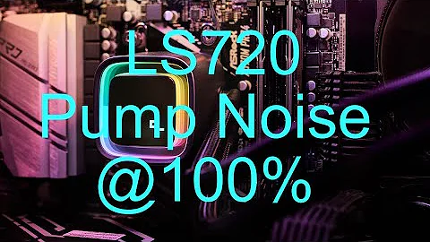 LS720 Pump noise @100% pump speed