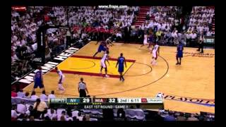 LeBron James' Defensive Plays on Carmelo Anthony - Playoffs 2012 Game 1  - 4-28-12