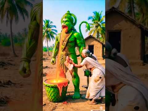 राम भक्त की कहानी 🚩🙏 || Dadi ne patto se hanuman ji banaya  #shorts  #trending
