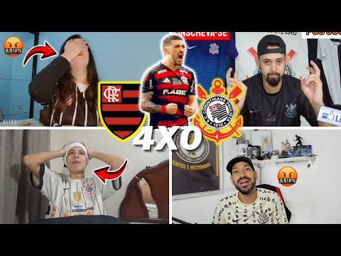 REAÇÕES DOS CORINTHIANOS E TRISTEZA TOTAL- FLAMENGO 4X0 CORINTHIANS- BRASILEIRÃO 2025- VAMOS RIR KKK