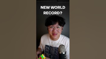 Solving Rubix Cube : World Record 🌎 #asmr
