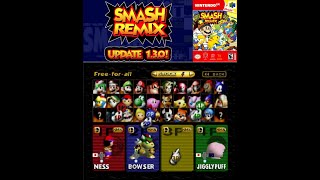 Play Nintendo 64 Smash Remix 1.3.1 Online in your browser 