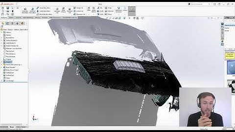 peel 3d™ | Design a hood scoop with a scan in Solidworks