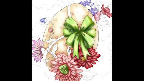 Paint Color Lite By Number - Happy Easter Day: An Easter Egg (Holiday Pics)