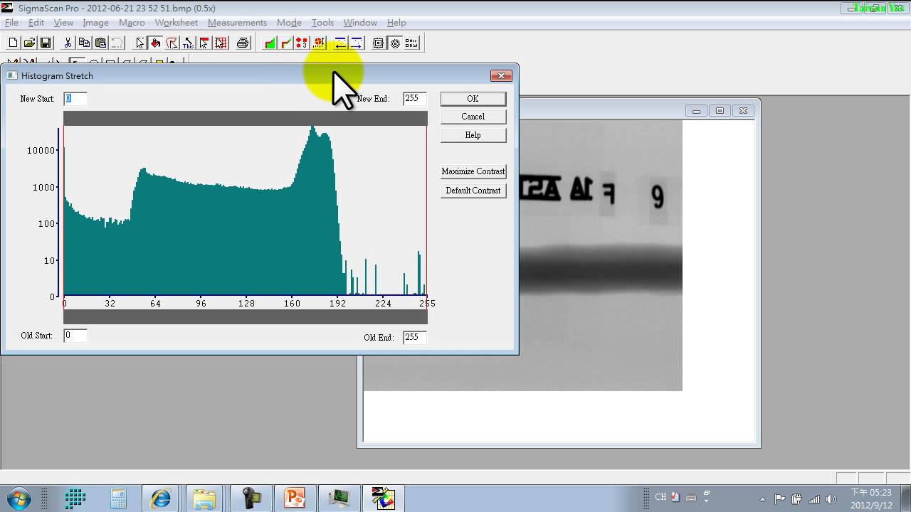 Sigmascan SigmaScan Stretch 拉伸影樣直方圖 - YouTube