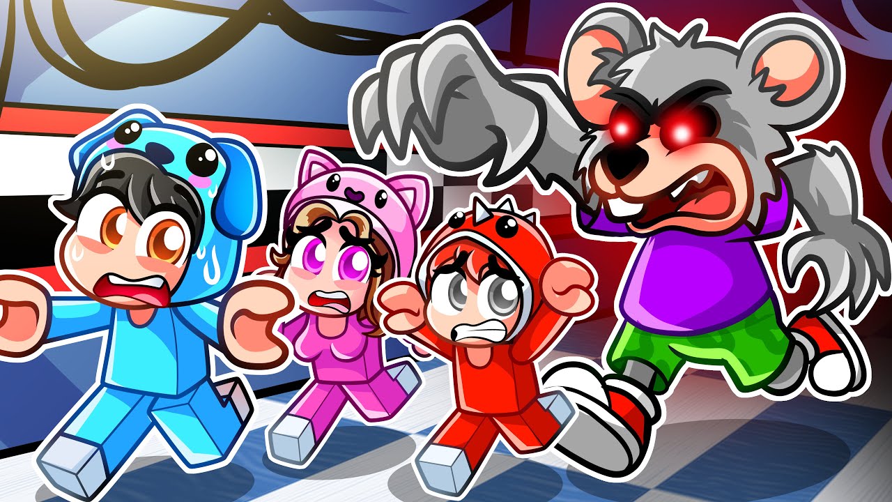 Сбеги от Чака и Сыра в Roblox с моими друзьями