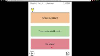 Smart Fridge Interface Demo
