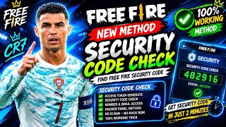 How to Find Free Fire security code using access token 