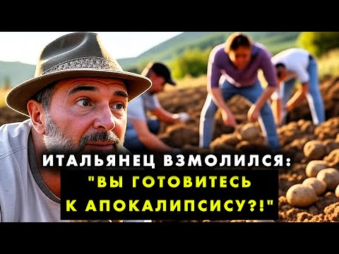 ИТАЛЬЯНЕЦ УВИДЕЛ, КАК РУССКАЯ СЕМЬЯ ВЫКАПЫВАЕТ 10 МЕШКОВ КАРТОШКИ