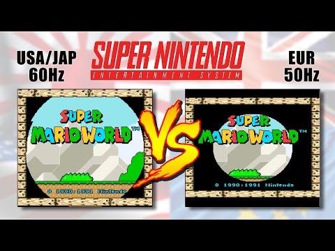 Super Nintendo USA/JAP (60Hz) vs. EUR (50Hz)