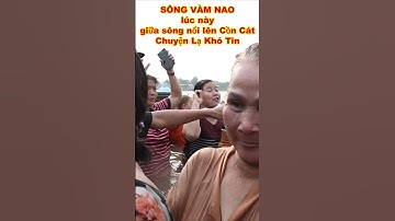 CHUYỆN LẠ SÔNG VÀM NAO NỔI LÊN CỒN CÁT hàng 1000 người đến tắm cồn thật khủng khiếp #shorts